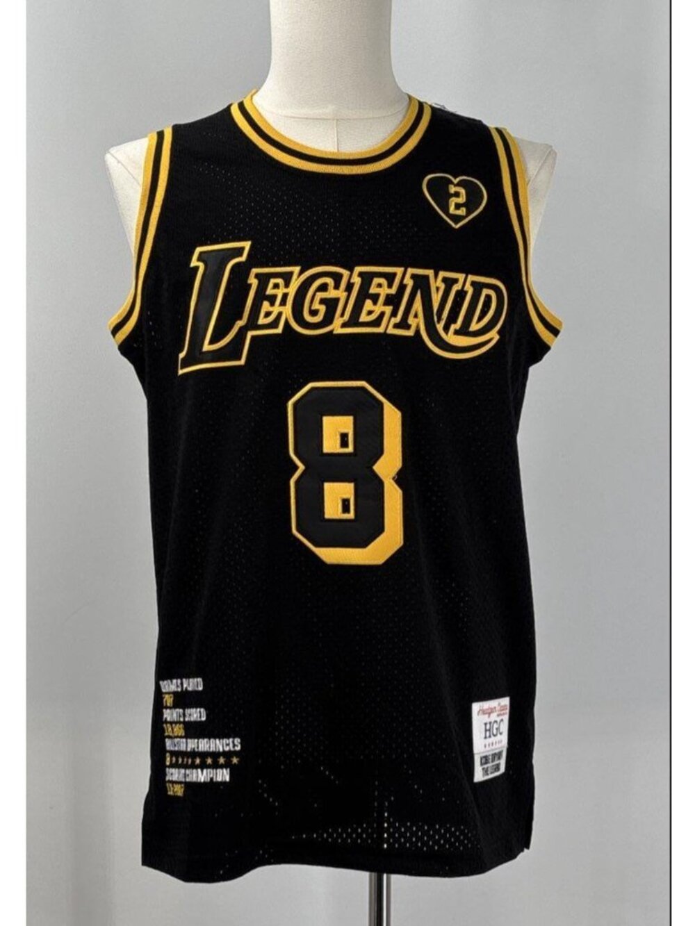 Headgear Classics Black Mamba Kobe Bryant Tribute Jersey S NWT | 8 24 Legend